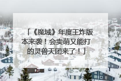 《魔域》年度王炸版本来袭！会卖萌又能打的灵兽天团来了！