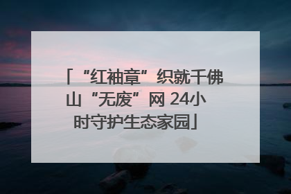 “红袖章”织就千佛山“无废”网 24小时守护生态家园