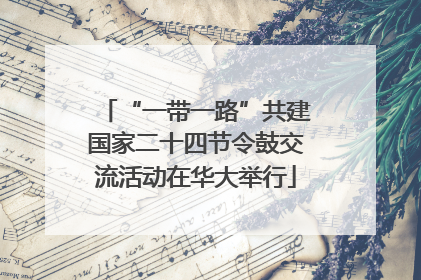 “一带一路”共建国家二十四节令鼓交流活动在华大举行