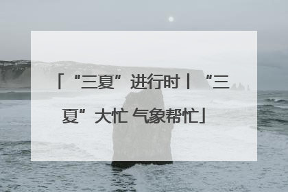 “三夏”进行时丨“三夏”大忙 气象帮忙