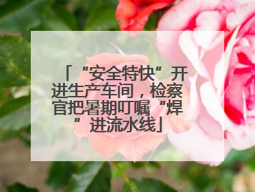 “安全特快”开进生产车间，检察官把暑期叮嘱“焊”进流水线