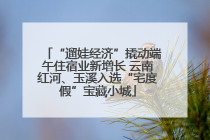 “遛娃经济”撬动端午住宿业新增长 云南红河、玉溪入选“宅度假”宝藏小城