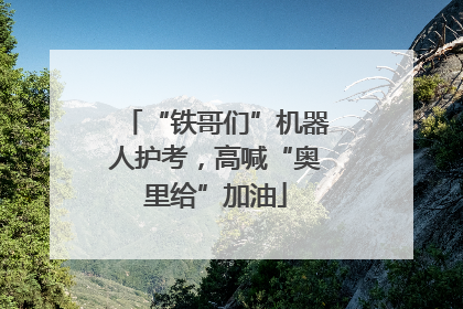 “铁哥们”机器人护考，高喊“奥里给”加油