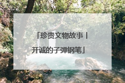 珍贵文物故事丨开诚的子弹钢笔
