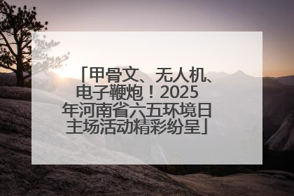 甲骨文、无人机、电子鞭炮！2025年河南省六五环境日主场活动精彩纷呈