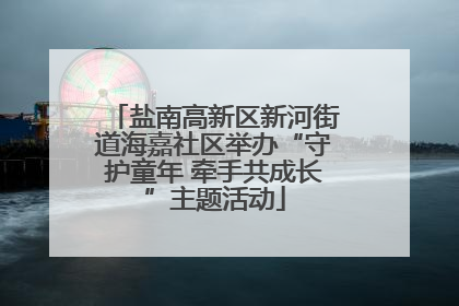 盐南高新区新河街道海嘉社区举办“守护童年 牵手共成长”主题活动