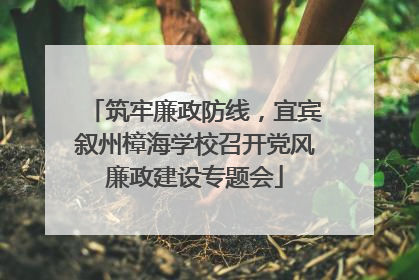 筑牢廉政防线，宜宾叙州樟海学校召开党风廉政建设专题会