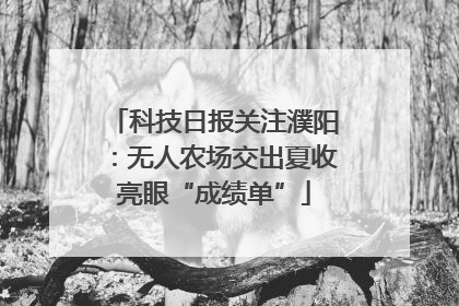 科技日报关注濮阳：无人农场交出夏收亮眼“成绩单”