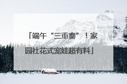 端午“三重奏”！家园社花式宠娃超有料