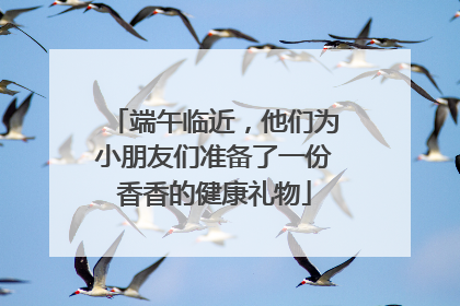 端午临近，他们为小朋友们准备了一份香香的健康礼物