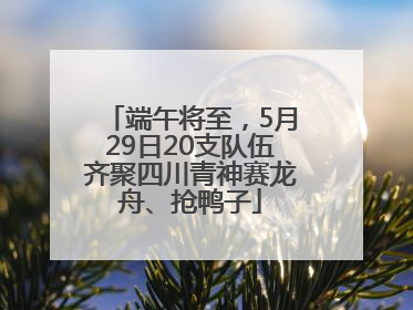 端午将至，5月29日20支队伍齐聚四川青神赛龙舟、抢鸭子