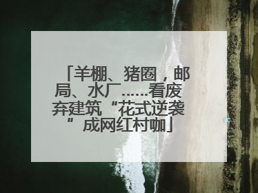 羊棚、猪圈，邮局、水厂……看废弃建筑“花式逆袭”成网红村咖