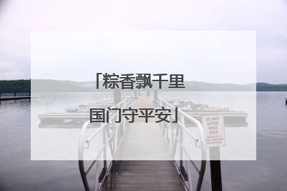 粽香飘千里 国门守平安