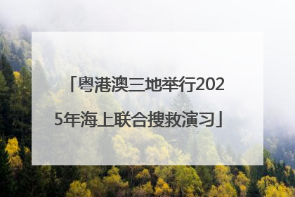 粤港澳三地举行2025年海上联合搜救演习
