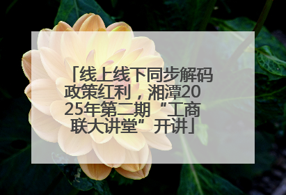 线上线下同步解码政策红利，湘潭2025年第二期“工商联大讲堂”开讲