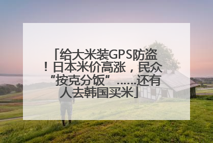 给大米装GPS防盗！日本米价高涨，民众“按克分饭”……还有人去韩国买米