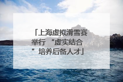 上海虚拟滑雪赛举行 “虚实结合”培养后备人才