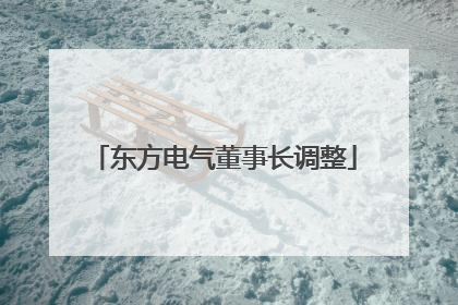东方电气董事长调整