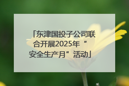 东津国投子公司联合开展2025年“安全生产月”活动