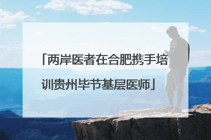 两岸医者在合肥携手培训贵州毕节基层医师