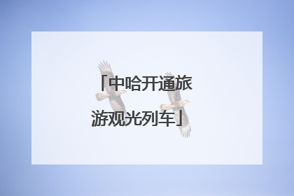 中哈开通旅游观光列车