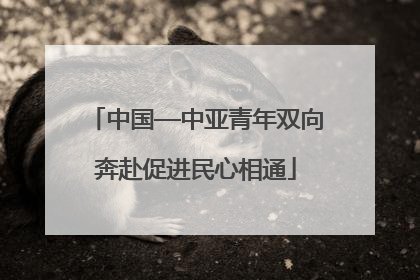 中国—中亚青年双向奔赴促进民心相通