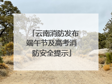 云南消防发布端午节及高考消防安全提示