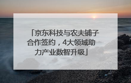 京东科技与农夫铺子合作签约，4大领域助力产业数智升级