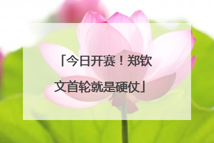 今日开赛！郑钦文首轮就是硬仗