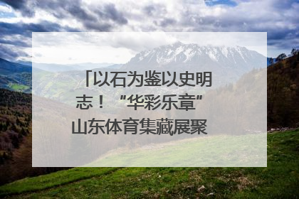 以石为鉴以史明志！“华彩乐章”山东体育集藏展聚焦“岱石丹心”
