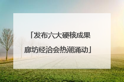 发布六大硬核成果 廊坊经洽会热潮涌动