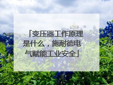 变压器工作原理是什么，施耐德电气赋能工业安全