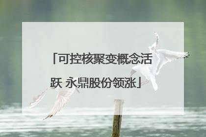 可控核聚变概念活跃 永鼎股份领涨