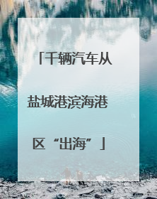 千辆汽车从盐城港滨海港区“出海”