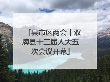县市区两会丨双牌县十三届人大五次会议开幕