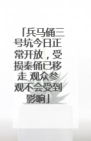 兵马俑三号坑今日正常开放，受损秦俑已移走 观众参观不会受到影响