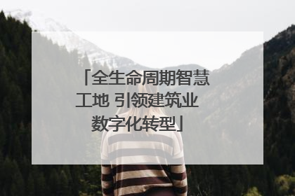 全生命周期智慧工地 引领建筑业数字化转型