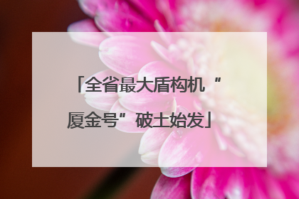 全省最大盾构机“厦金号”破土始发