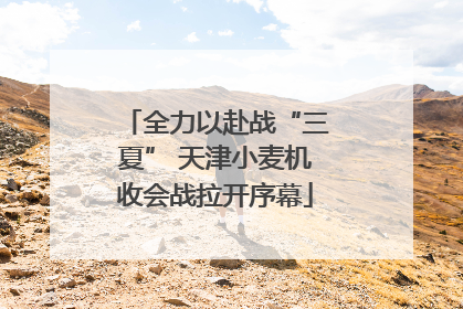 全力以赴战“三夏” 天津小麦机收会战拉开序幕