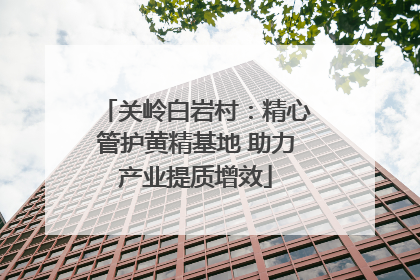 关岭白岩村：精心管护黄精基地 助力产业提质增效