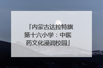内蒙古达拉特旗第十六小学：中医药文化浸润校园