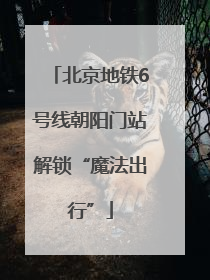 北京地铁6号线朝阳门站解锁“魔法出行”