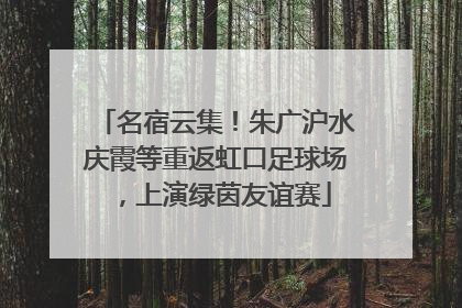名宿云集！朱广沪水庆霞等重返虹口足球场，上演绿茵友谊赛