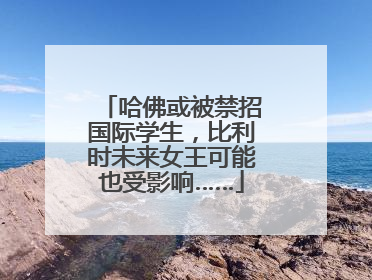哈佛或被禁招国际学生，比利时未来女王可能也受影响……