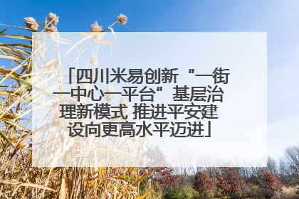 四川米易创新“一街一中心一平台”基层治理新模式 推进平安建设向更高水平迈进