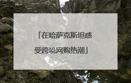 在哈萨克斯坦感受跨境网购热潮