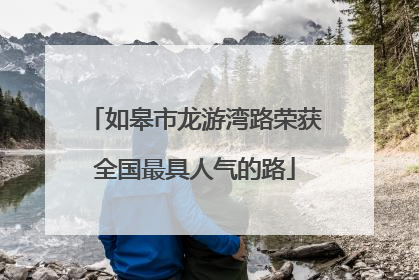 如皋市龙游湾路荣获全国最具人气的路