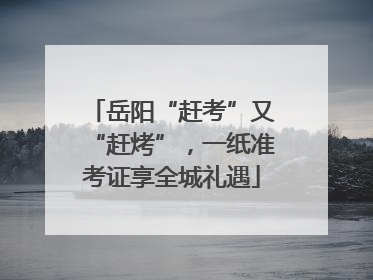 岳阳“赶考”又“赶烤”，一纸准考证享全城礼遇