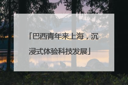 巴西青年来上海，沉浸式体验科技发展
