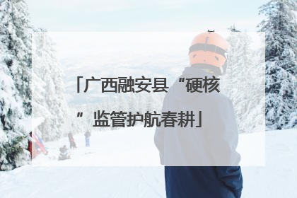 广西融安县“硬核”监管护航春耕